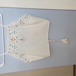 100% cotton Eyelet crop top